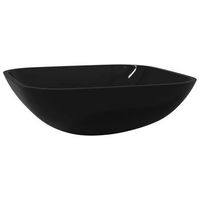 lavabo de vidrio negro 42x42x14 cm vidaxl