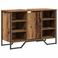 gabinete de lavabo para bano madera vieja 91 x 35 x 60 cm vidaxl