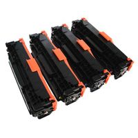 compatible multipack hp colour laserjet cp5520 printer toner cartridges 4 pack -ce270a