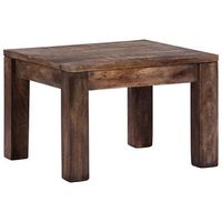 mesa de cafe - mesa de centro madera maciza de mango 50x50x35 cm