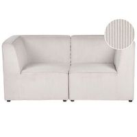 sofa modular 2 plazas pana dos piezas seccionales esquina moderno beige lemvig