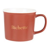 taza de porcelana rosa