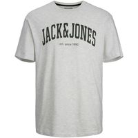 jack  jones camiseta 12236514 jjejosh tee ss crew neck noos white melange para hombre