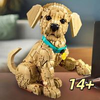 bloques de construccion de cachorro de labrador retriever realista 2026 juego de ladrillos de perro rompecabezas educativo decoracion para el hogar y escritorio regalo