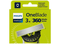 recambio para afeitadora - philips one blade qp43050 x3 cuchillas flexibles 360 grados uso en cara y cuerpo recorta perfila afeita