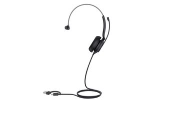 Yealink UH35 Mono UC USB-C/A Auriculares Alámbrico Diadema Llamadas/Música USB Type-C / USB Type-A Negro