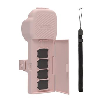 Fundas Sunnylife para Osmo Pocket 3 rosa con correa y cordón