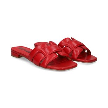 Bibi Lou Sandalias Planas Mujer - Rojo Talla 37