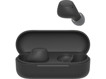 Auriculares True Wireless - Sony WFC510B, Ligeros, Bluetooth, iOS, Android, Multipunto, Sonido ambiente, Spotify Tap, Carga rápida, 22h, IPX4, Negro