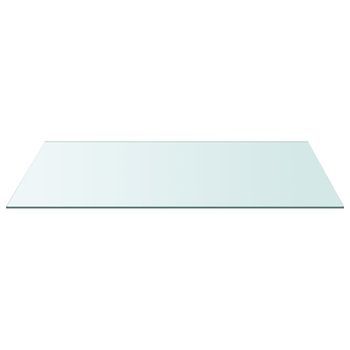 Superficie De Mesa | Tablero Escritorio Vidrio Templado Transparente 50x100 Cm