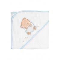 toalla con capucha 9090 cm dream big azul