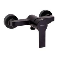 grifo monomando ducha habitex serie elisa matte negra