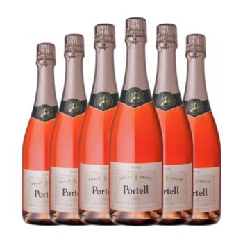 Sarral Portell Rosat Brut Cava Joven 75 Cl 11.5% Vol. (pack De 6 Unidades)