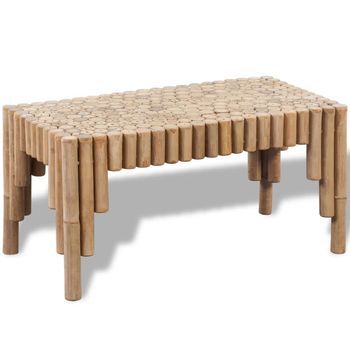 Mesa De Centro De Bambú Vidaxl