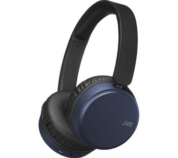 JVC HA-S65BN-A-U Wireless Bluetooth Noise-Cancelling Headphones - Blue, Blue