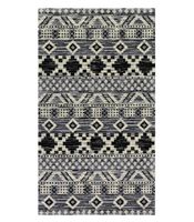 ethnic - gris - alfombra de lana de estilo etnico