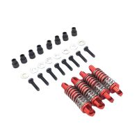 4pcs amortiguadores de metal mejorados para modelos de vehiculos de automoviles wltoys 128 284161 284010 284131 k969 k9