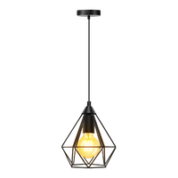 aigostar lampara de techo vintage casquillo e27 lampara diseno industrial de acero color negro estilo retro para decorar el salon pasillo dormitorio despacho comedor cafeterias etc
