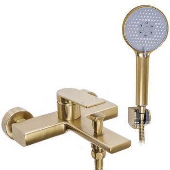 Grifo De Bañera Rea Verso Brush Gold