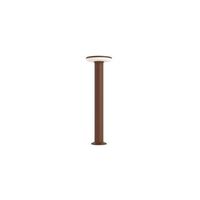 baliza led exterior mac floor xl corten 4000k - 12w ip65 de aluminio h60cm - downlight - beneito  faure