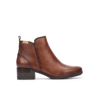 Pikolinos para mujer. W6W-8950 Botines de Piel Malaga marrón (40), 3 a 5cm, Cremallera, Casual