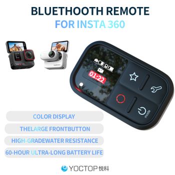 YOCTOP es Compatible con Cámaras Deportivas Insta360 X3, X4, X5, GO 3S, Ace Pro2, Control Remoto Bluetooth, Accesorios Impermeables