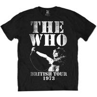 the who tops y camisetas british tour 1973 para mujer