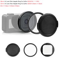 puluz anillo adaptador de filtro de lente uv de 58mm52mm y cubierta de lente para gopro mission 11 progopro hero12 black11 black mini11 10 9 black