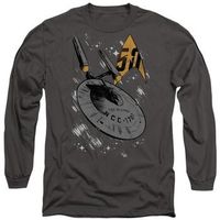 star trek camiseta manga larga enterprise dash para mujer