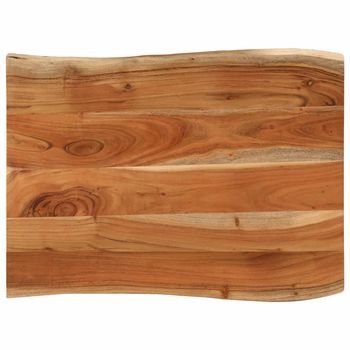 Tablero De Mesa | Tablero De Escritorio | Superficie De Mesa Rectangular Borde Natural Acacia 90x60x2,5 Cm Cfw744169