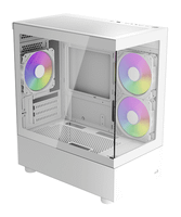 caja aerocool viewport-mini-wt-v2 rgb blanco