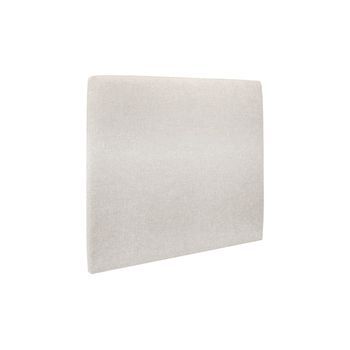 Cabecero Tapizado 140 Cm - Tela Loneta Natté Beige Claro