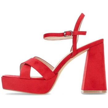 Azarey Sandalias 531g122 rojo para mujer