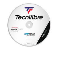 tecnifibre bobina cordaje black code 132mm 200m negro