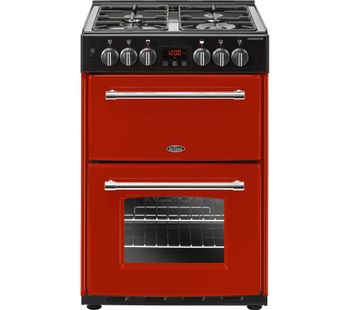 BELLING Farmhouse 60DF Hja Dual Fuel Cooker - Jalapeno Red, Red
