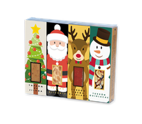 pack porciones de turron set de navidad 4 unidades