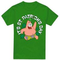 spongebob squarepants camiseta manga larga its st patricks day para hombre