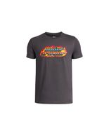 camiseta under armour flame wm ss nino gris