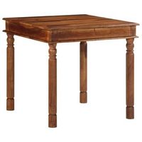 mesa de comedor madera maciza de acacia 80x80x77 cm vidaxl
