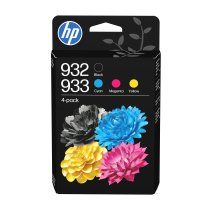 HP Paquete de 4 tintas Originales 932 negro y 933 cian/magenta/amarillo