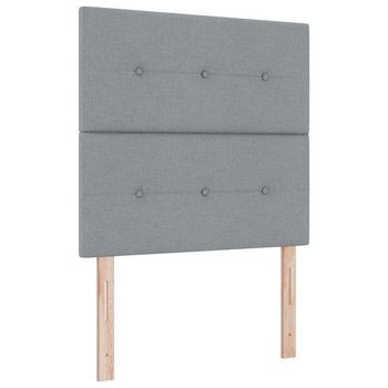 Cabecero Con Cabecera Manual Gris Claro 90 Cm Tela