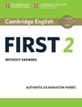cambridge english first fce 2 student s book without answers