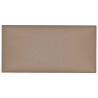 cabecero de pared 12 uds 60 x 30 cm capuchino tela vidaxl
