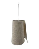 lampara de techo de poliester en color beige de 27cm