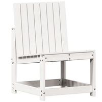 silla de jardin  silla de exterior  sillon madera maciza de pino blanco 505x55x77 cm