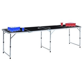 Mesa De Beer Pong Plegable Con Tazas Y Bolas De 240 Cm Vidaxl