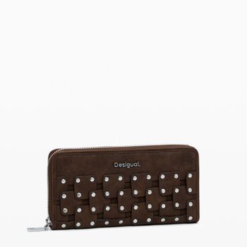 Desigual Monedero efecto piel tachuelas grande 25WAYP48-6009