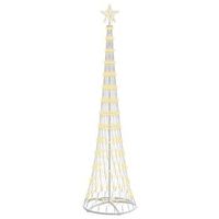 arbol de navidad led calido 250 cm metal vidaxl