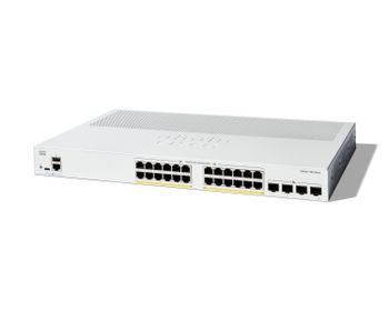 Switch Cisco Catalyst 1300 24 Puertos Gigabit PoE+ 4 SFP+ L2/L3 Gestionado Rack