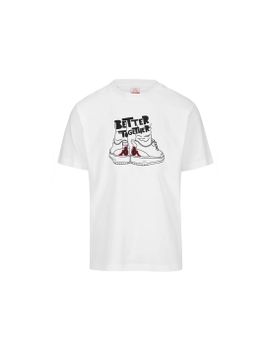Camiseta Kappa Glabu Tbar Hombre Blanco